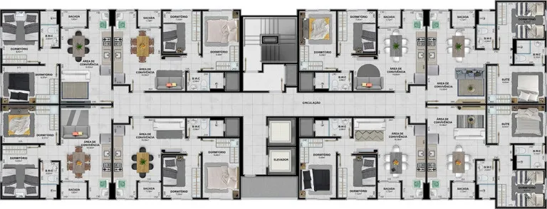 Imagem Apartamento com 3 Quartos à Venda, 79 m²em Linha Batista - Criciúma