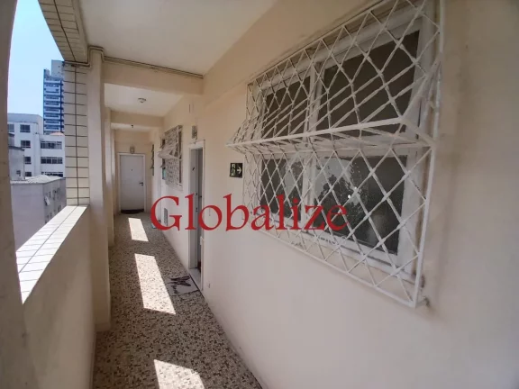 Imagem Belo apartamento em Santos no bairro da Pompéia em prédio na avenida da praia de 1 dormitório à venda por R$ 350.000,00.