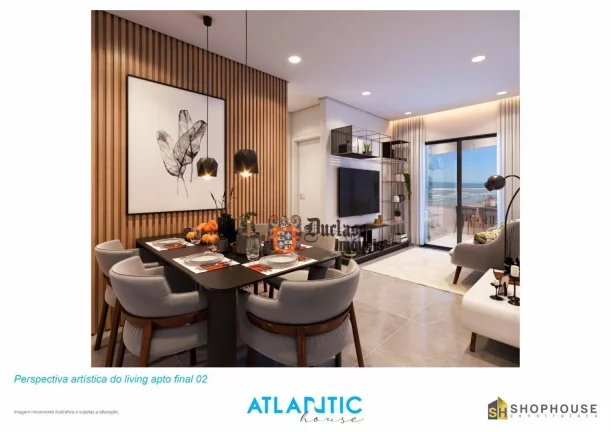 Imagem Apartamento à venda, 75,79 m² por R$ 569.000 - Maracanã - Praia Grande/SP