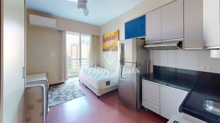 Imagem Flat disponível para locação no Comfort Ibirapuera, com 26m², 1 dormitório e 1 vaga de garagem