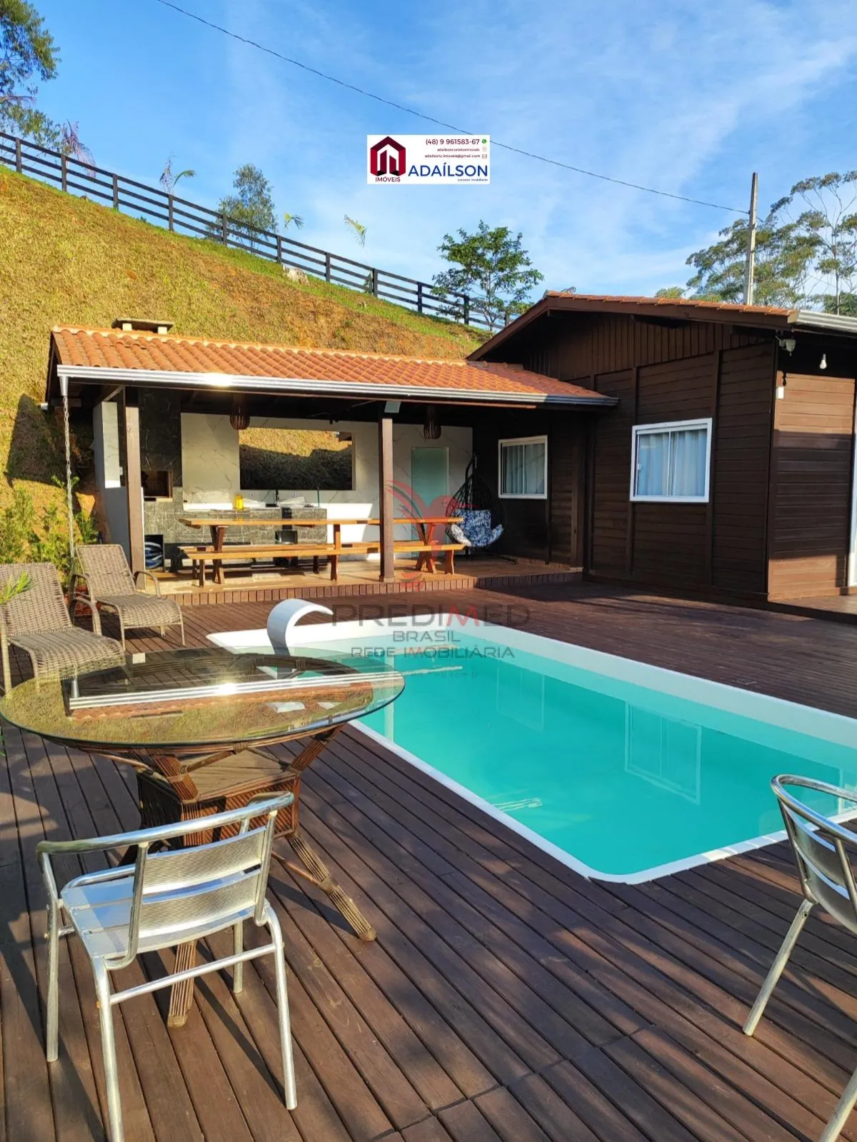 Imagem Linda chácara com piscina e jacuzzi à venda em Tijucas/SC