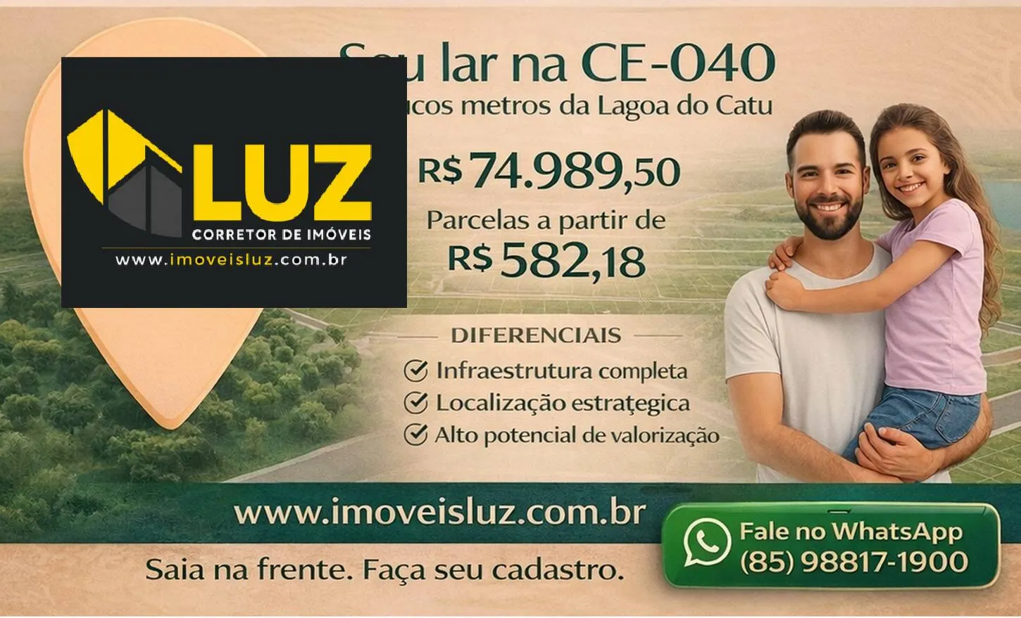 Imagem SAIA NA FRENTE LANÇAMENTO TOP VILLE CATU - AQUIRAZ