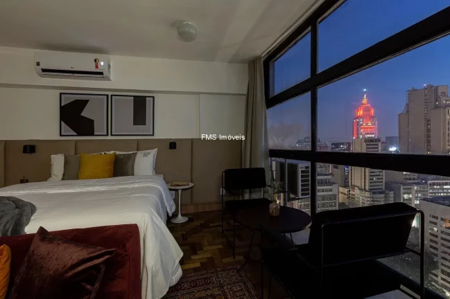 Imagem Apartamento à venda no Centro de SP: 1 quarto, 1 sala, 1 banheiro, 37m² de área. Venha conferir!