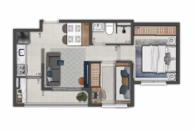Imagem WELCONX PINHEIROS - CONX - Aptos 31m² e 1 dormitório, com localização privilegiada em Pinheiros!