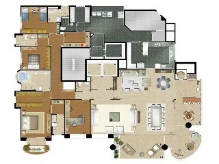 Imagem Apartamento de luxo à venda: 4 quartos, 4 suítes, 2 salas, 5 banheiros e 335m² na Vila Regente Feijó, São Paulo-SP - Condomínio Edifício Bauhaus Anália Franco.