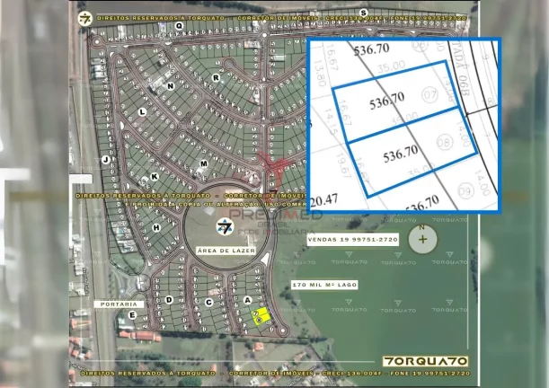 Imagem Dois Terrenos No Residencial Lago Azul: Vista Espetacular!