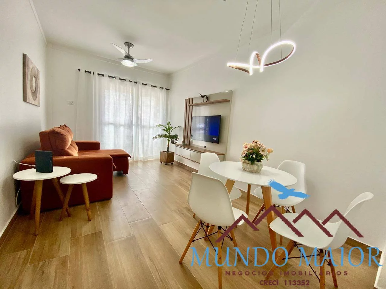 Apto - 1 Dormitorio - 67 m2, Vila Mirim -Praia Grande -R$ 310 mil