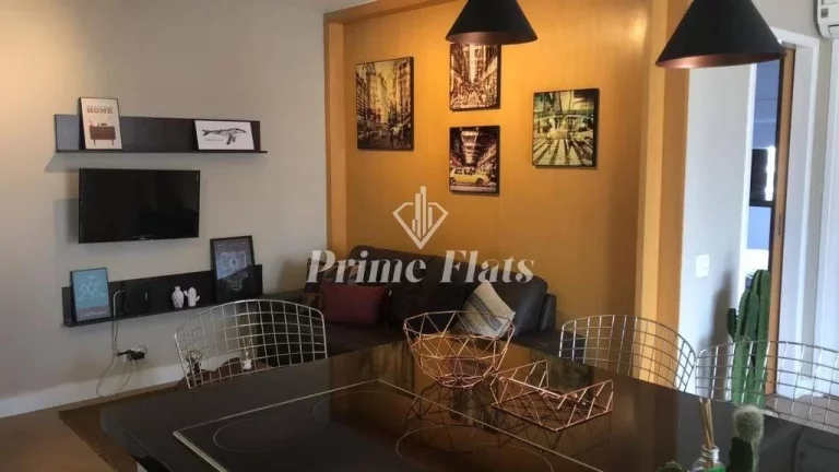 Imagem Flat disponível para venda no Condomínio Edifício Espaço Alpha, com 56m², 2 dormitórios e 1 vaga de garagem