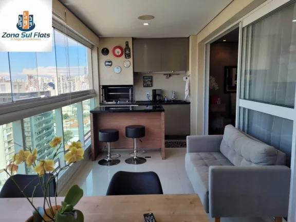 Foto do imóvel Apartamento Alto Padrão à Venda No Brooklin Com 3 Suítes, Varanda Gourmet e 2 Vagas em RUA BACAETAVA