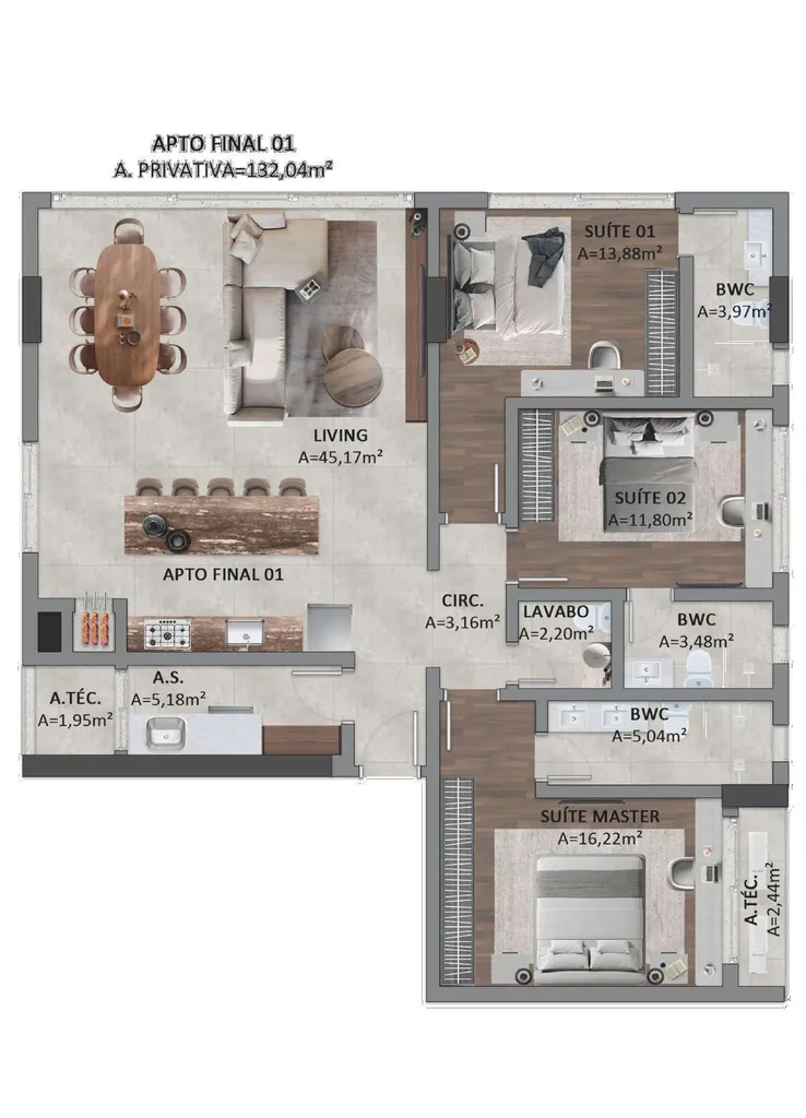 Imagem APARTAMENTO RESIDENCIAL em Balneário Camboriú - SC, Centro