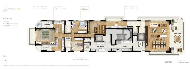 Imagem OPORTUNIDADE UNICA APARTAMENTO SEMI MOBILIADO 273,10M², 3 SUÍTES, TERRAÇO GOURMET COM 5 VAGAS A VENDA - VILA OLÍMPIA - ZONA SUL - SÃO PAULO / SP