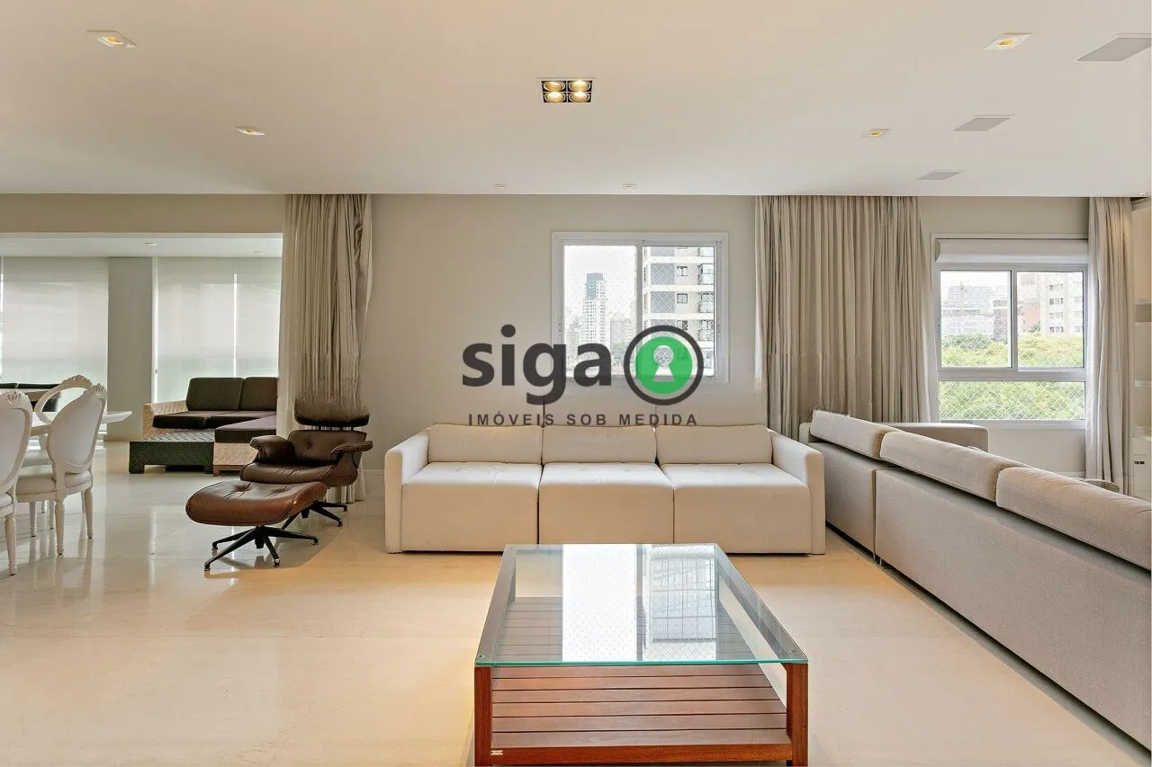 Imagem Apartamento Alto Padrão na Vila Olímpia de 3 Quartos com 3 Vagas - 210m² à Venda.