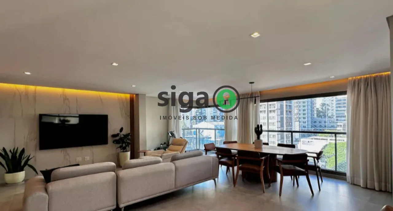 Imagem Apartamento de 141m2 à venda no Brooklin, com 03 suítes e 2 vagas