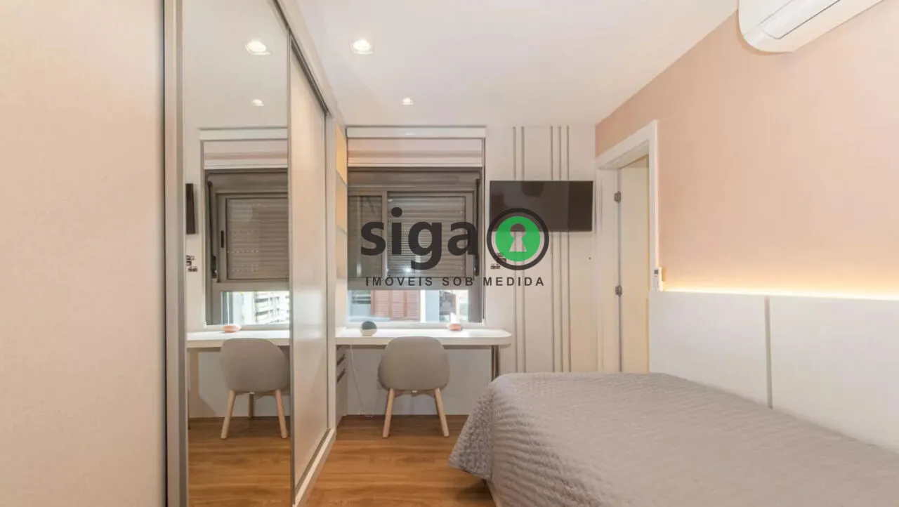 Imagem Apartamento com 2 dormitórios à venda no Brooklin - São Paulo - SP - Mobiliado