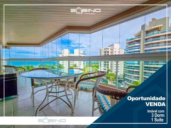 Foto do imóvel Apartamento Pé na Areia à venda com 3 Dormitórios 1 Suíte 113m², 2 vagas - Riviera de São Lourenço, Bertioga SP.