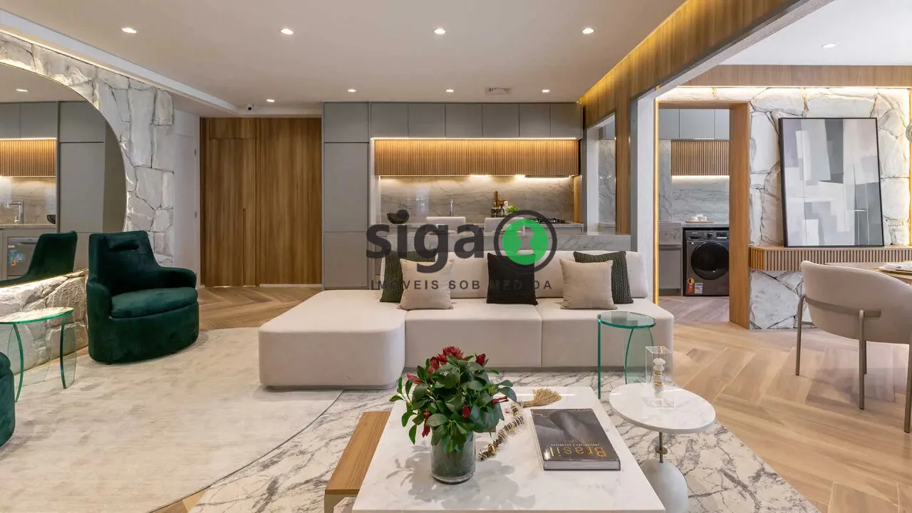 Imagem Apartamento à venda no Brooklin ? 100m², 3 dormitórios, 2 vagas com quadra de Tênis!
