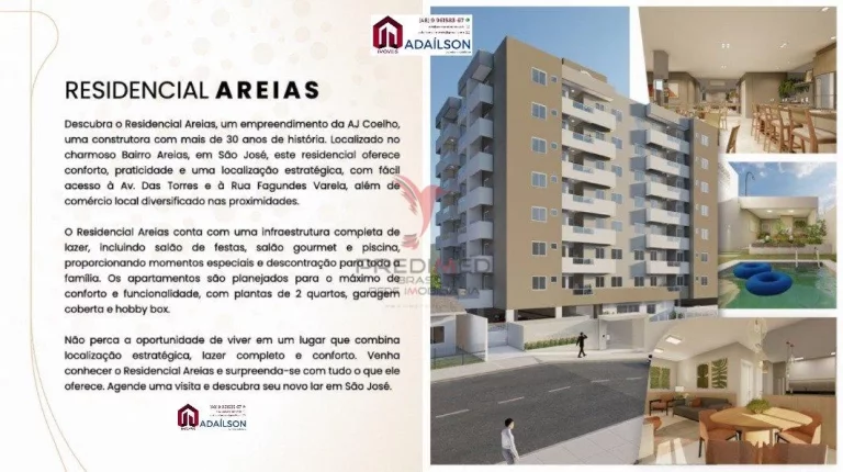 Imagem RESIDENCIAL AREIAS NA PLANTA localizado em São José -SC