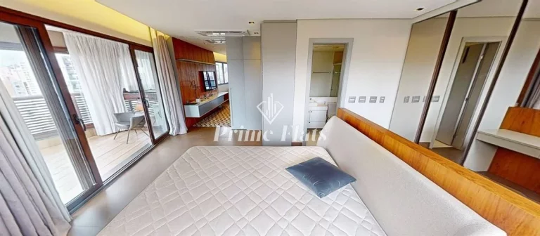 Imagem Flat disponível para locação no Cyrela by Pininfarina no Itaim Bibi, com 96m², 1 dormitório e 4 vagas