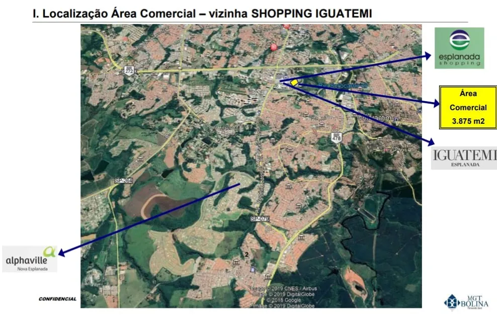 Imagem Excelente Área Comercial Próximo ao Shopping Iguatemi com 3,875m².