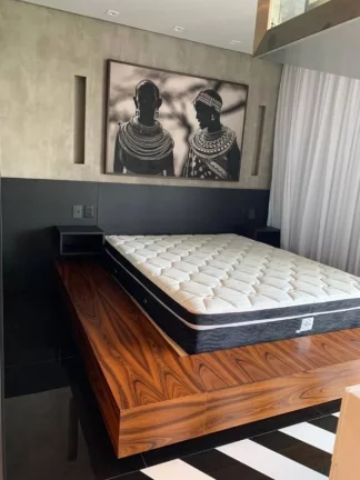 Imagem Flat disponível para locação no VHouse por JFL Living, com 48m², 1 dormitório e 1 vaga de garagem