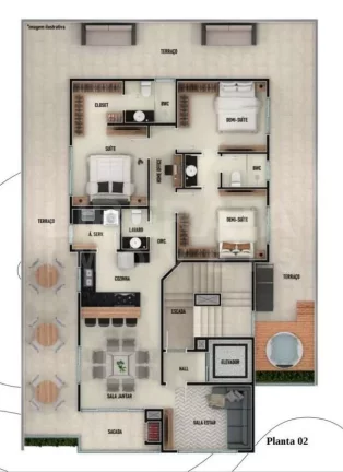 Imagem Gravatá Exclusive Residence em Gravatá, Navegantes, SC