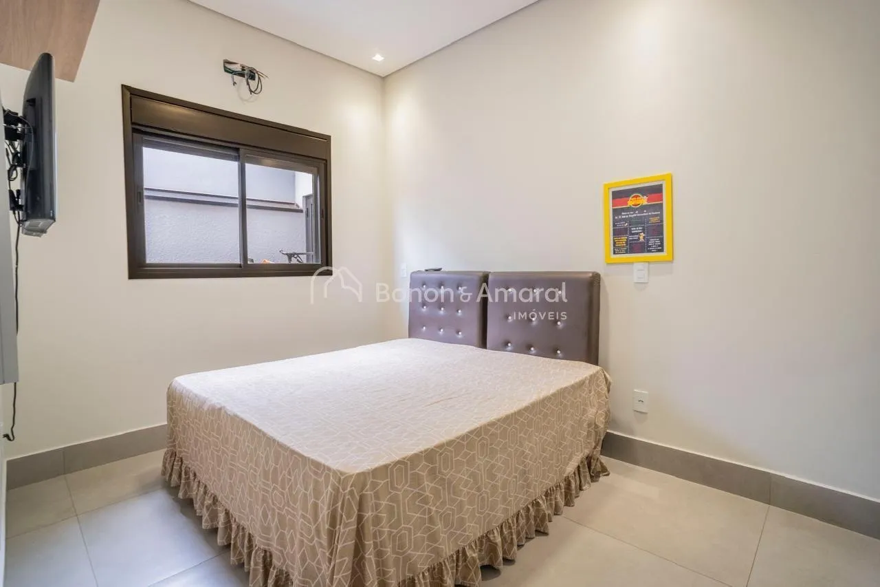 Imagem Casa à venda em condomínio, em Paulínia, 3 suites, closet, lavabo, escritório, 4 vagas, aquecimento solar, piscina com cascata,fino acabamento.