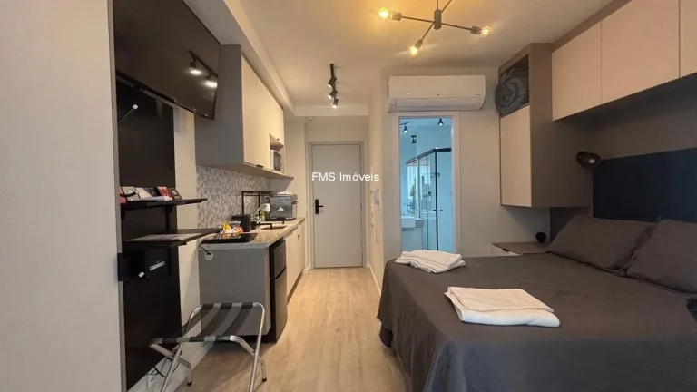 Foto do imóvel Apartamento de alto padrão para locação em Pinheiros, São Paulo-SP: 1 quarto, 1 sala, 1 banheiro, 24,50 m² de área.