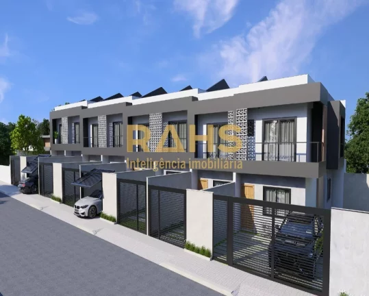Imagem Ótimo sobrado geminado com 2 quartos a venda no bairro Aventureiro em Joinville por R$329.000,00. C...