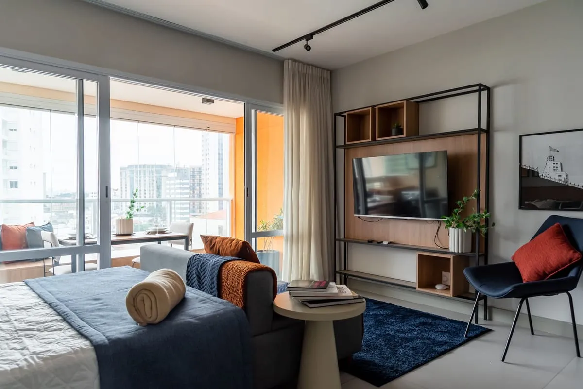 Imagem Apartamento com 1 Quarto para alugar, 42m² - Brooklin