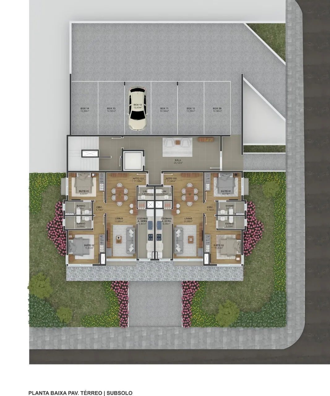 Imagem Apartamento à venda em Gramado, Floresta, com 2 quartos, 71.98m2