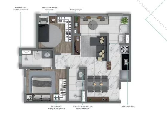 Imagem VIVAZ PRIME VILA PRUDENTE - Studios e aptos de 2 e 3 dorms, 5 minutos à pé da Estação Vila Prudente!
