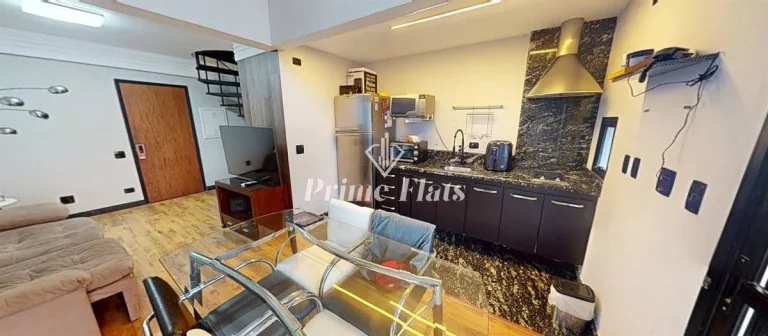 Imagem Flat disponível para venda no Place Vendome Flat Service em Moema, com 52m², 1 dormitório e 1 vaga