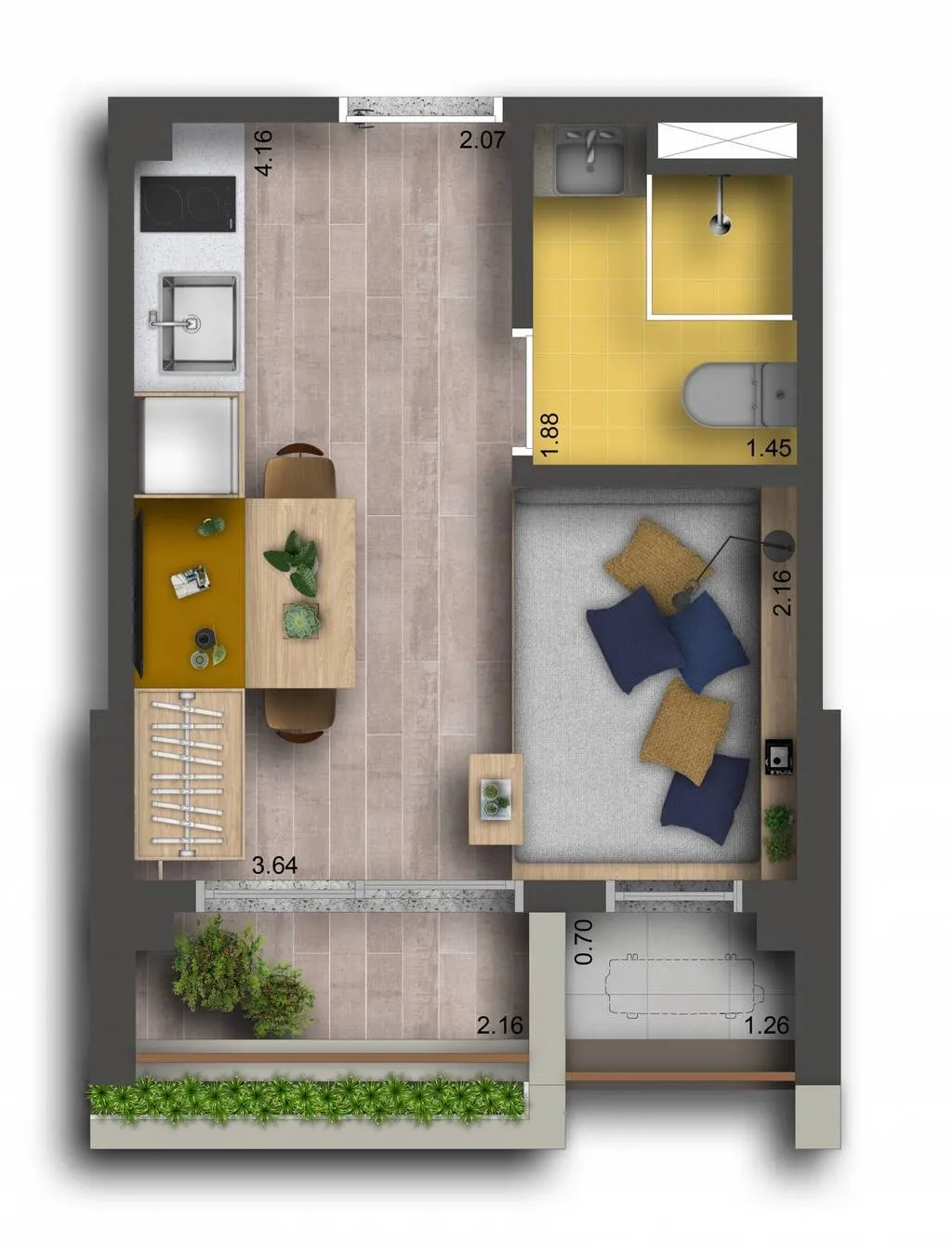 Imagem Studios modernos a uma quadra do metrô Trianon-Masp.Um empreendimento de apartamentos studio de 20 ...