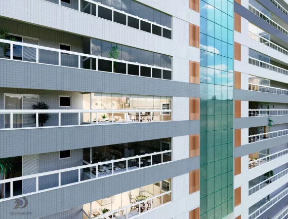 Imagem Apartamento na Planta para Venda em Praia Grande, Aviacao, 3 dormitórios, 3 suítes, 4 banheiros, 2 vagas