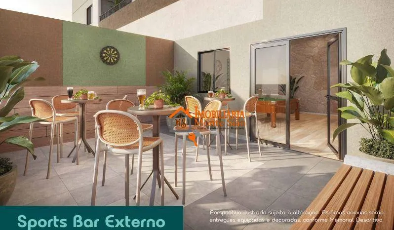 Imagem Apartamento com 2 dormitórios à venda, 39 m² por R$ 321.759,74 - Vila Endres - Guarulhos/SP