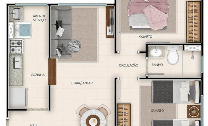 Imagem Apartamento com 2 Quartos à Venda, 46 m² em água Santa - Rio De Janeiro