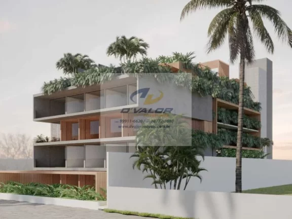 Imagem Vendo flats com 1 ou 2 quartos, em prédio pé na areia da praia do Bessa, com tamanhos de 44 m² à 60 m²