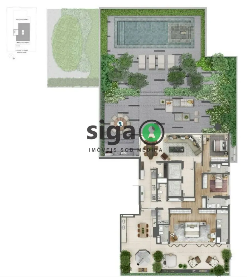 Imagem Apartamento Garden para venda no Jardins, São Paulo - SP