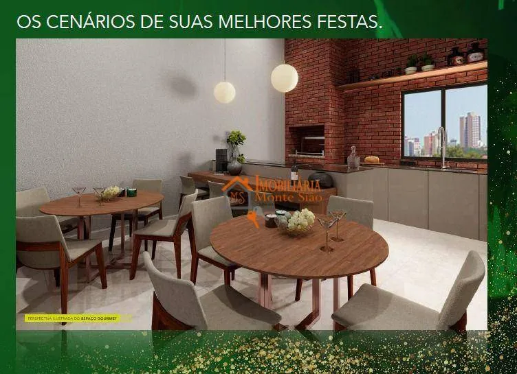 Imagem Apartamento com 2 dormitórios à venda, 41 m² por R$ 323.183,00 - Centro - Guarulhos/SP