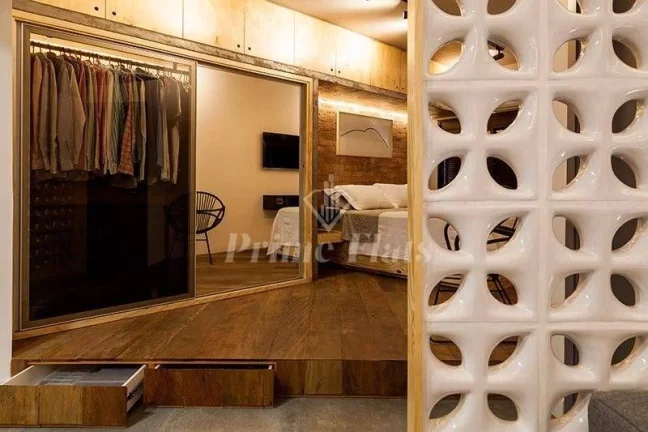 Imagem Flat disponível para venda no Contemporâneo Home e Service, com 42m², 1 dormitório e 1 vaga