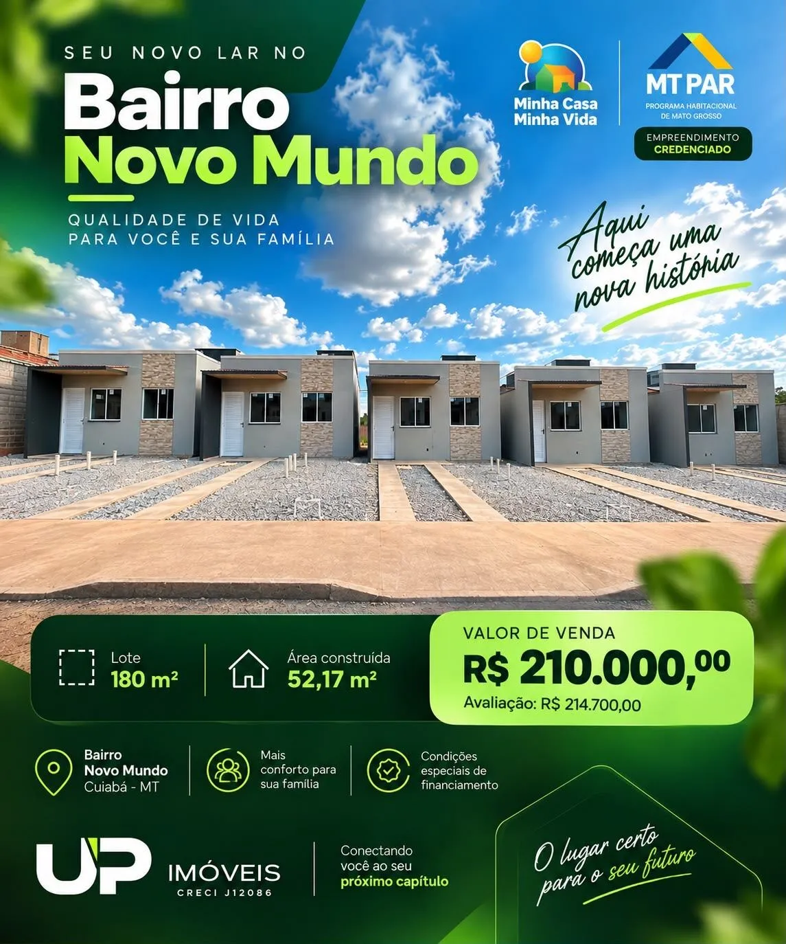 Imagem Casa 2 quartos Bairro Novo Mundo Várzea Grande