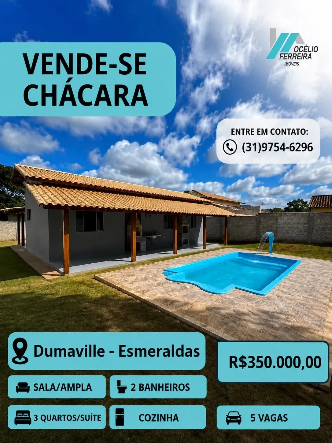 Chácara, 1000 m² - Foto 1