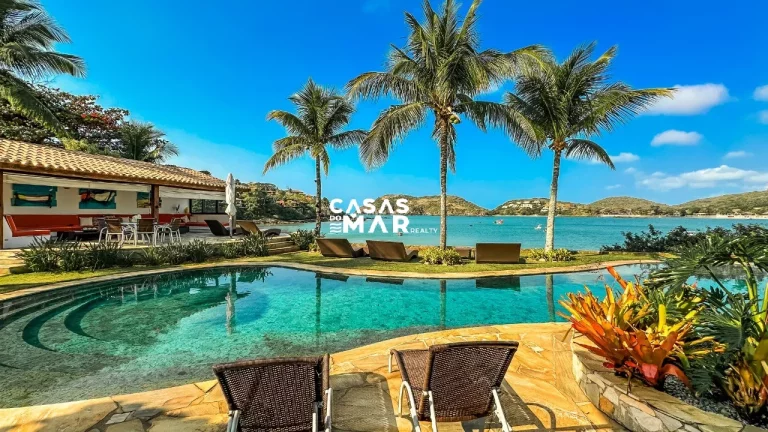 Imagem Casa Frente Mar para Temporada em Armação dos Búzios / RJ no bairro Ferradura