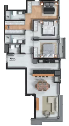 Imagem Arco do Triunfo - Residencial - Apartamento à venda no bairro Zona Nova - Capão da Canoa/RS