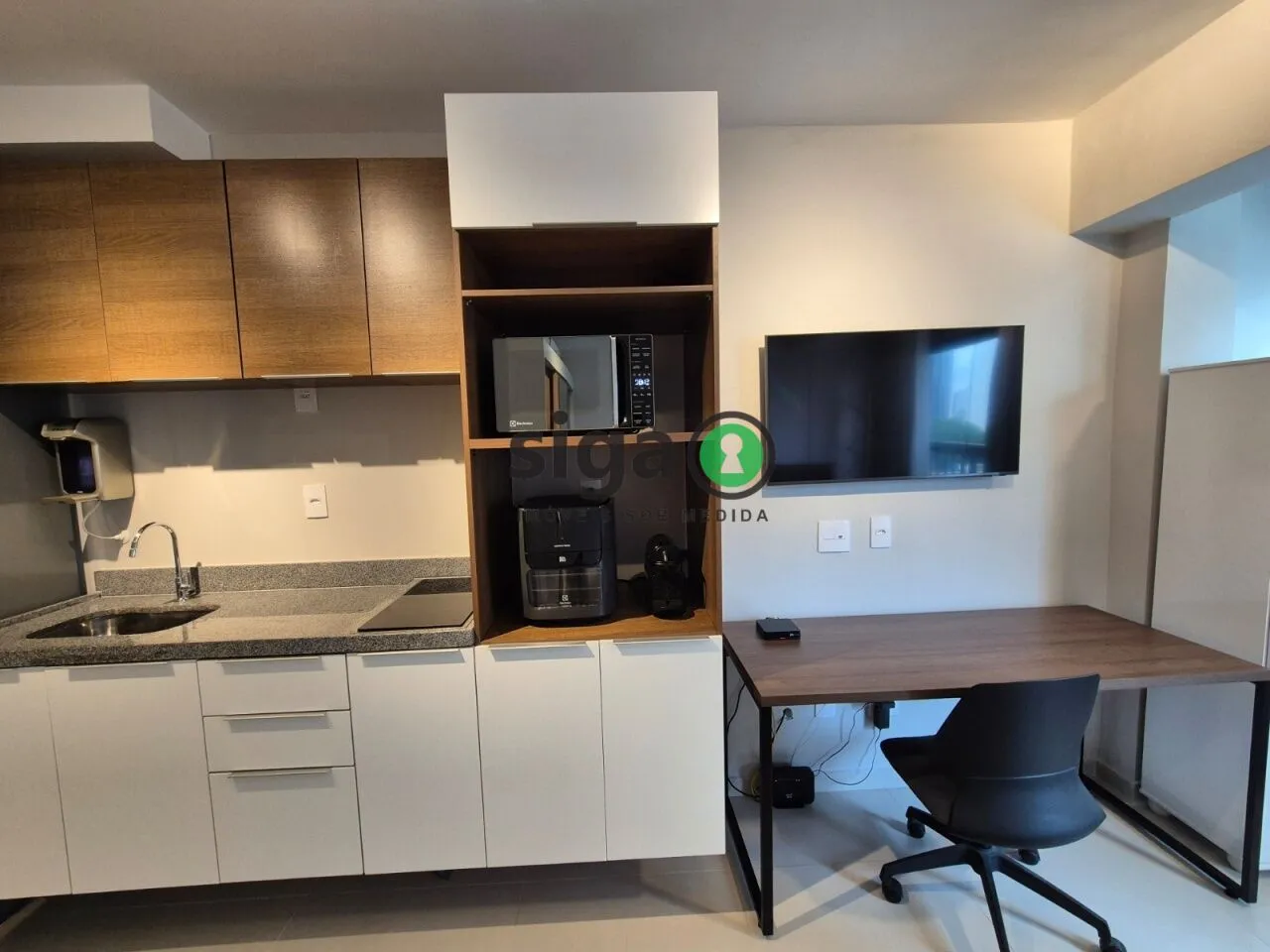 Imagem Apartamento de 24m² Mobiliado em Chacara Santo Antonio - São Paulo/SP