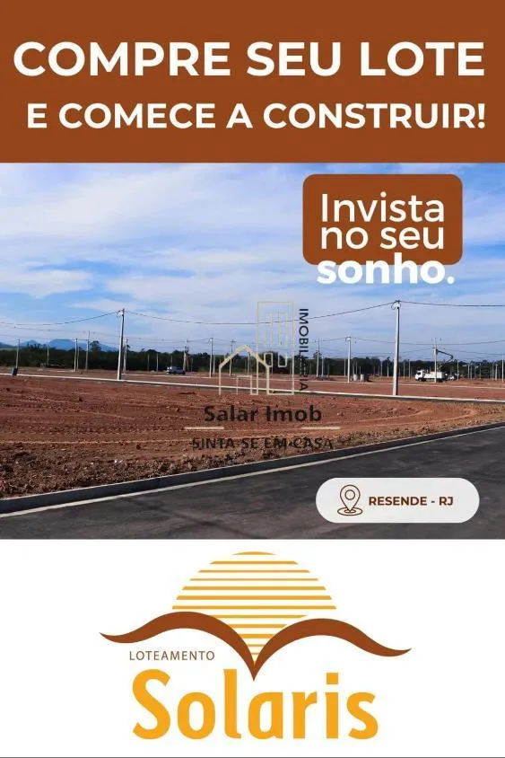 Imagem LOTE | TERRENO | LOTEAMENTO SOLARIS | RESENDE RJ. Parcelas a partir de ( R$1159,79)