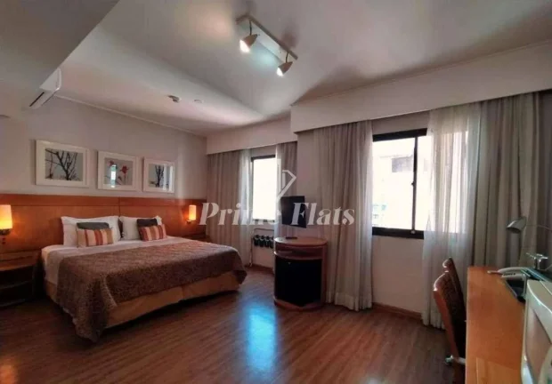 Imagem Flat disponível para venda no Hotel Slaviero Essential São Paulo Moema, com 26m², 1 dormitório e 1 vaga
