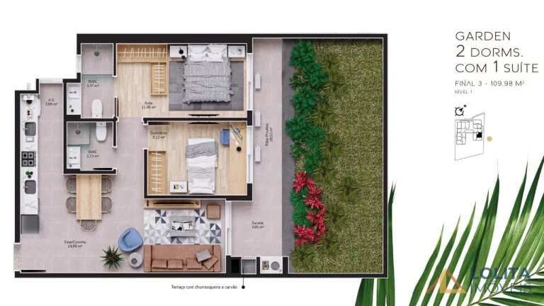 Imagem HOME CACUPÉ: Apartamentos Pronto Pra Morar em Florianópolis/SC