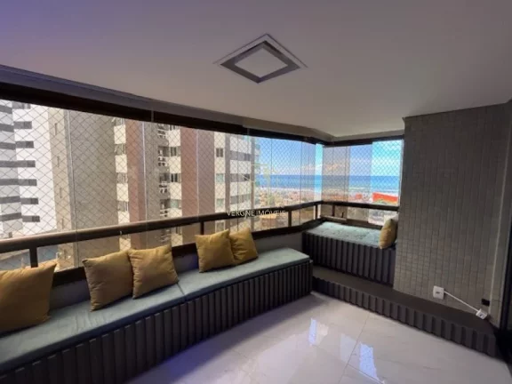 Foto do imóvel Apartamento alto luxo com três suítes amplo living vista mar a venda na Colina A