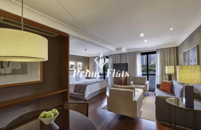 Foto do imóvel Flat disponível para venda no George V Residence Alto de Pinheiros, com 60m², 1 dormitório e 1 vaga em Praça Roquete Pinto